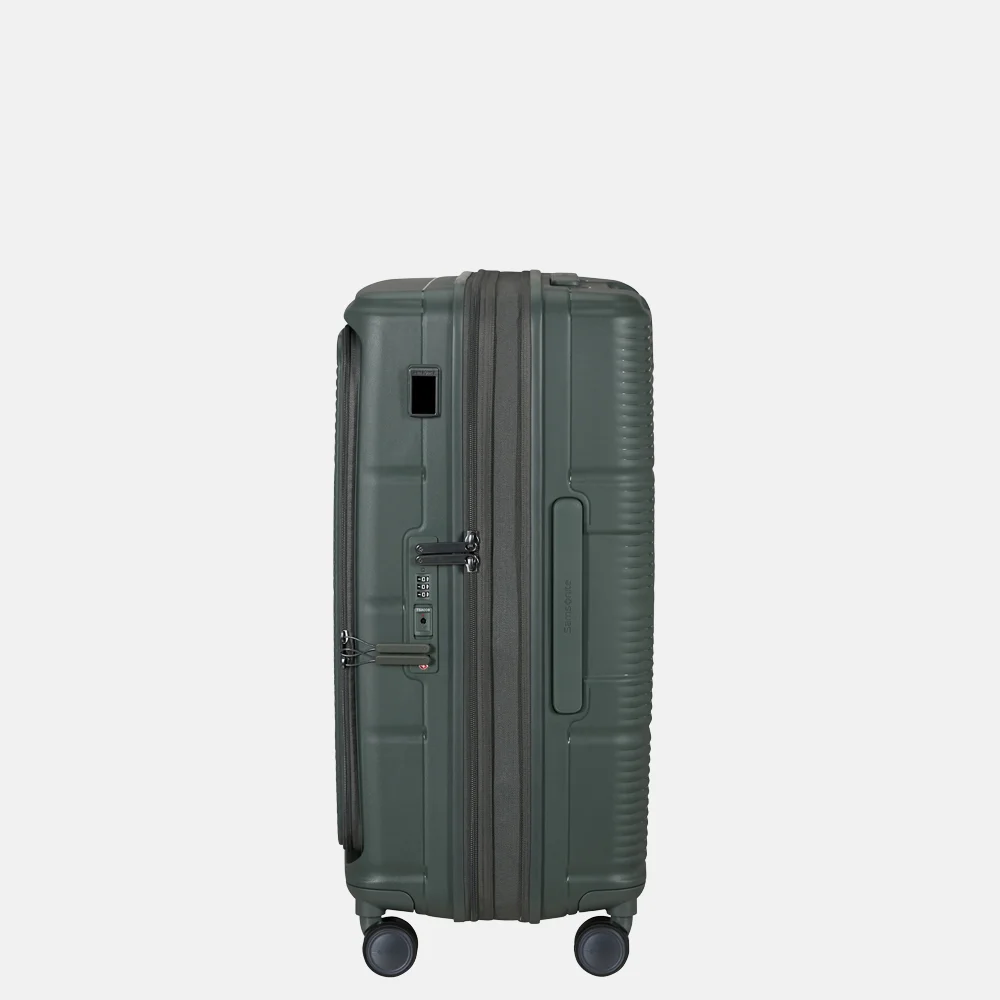 Samsonite Paralux HS Spinner reiskoffer expendable 67 cm olive bij Duifhuizen