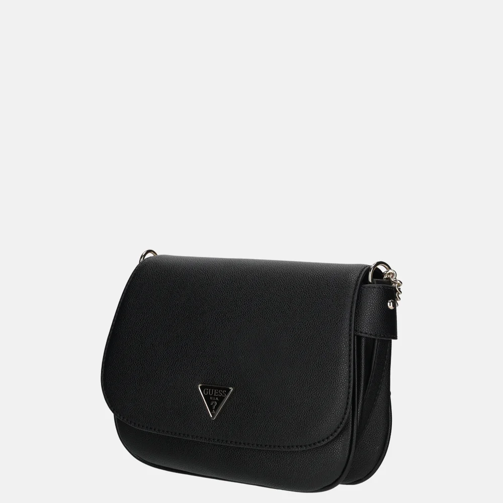 Guess Fedora flap schoudertas black bij Duifhuizen