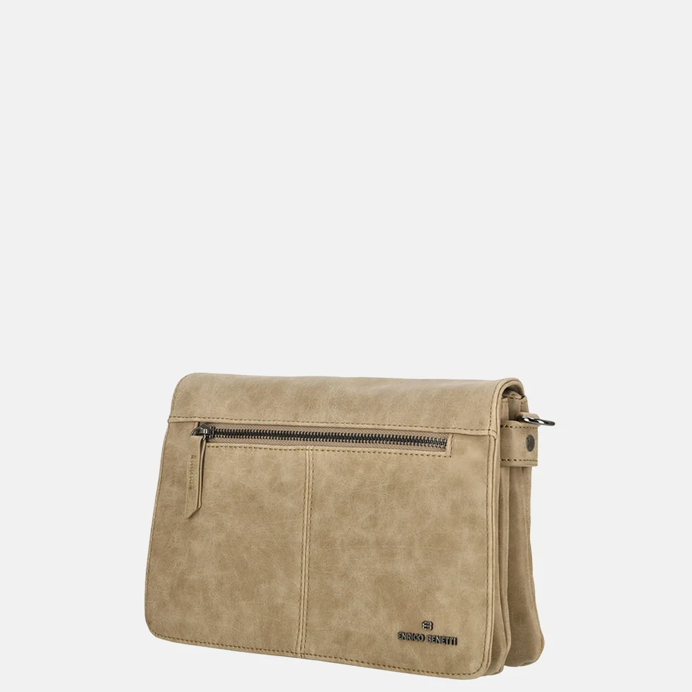Enrico Benetti Stacey crossbody tas middentaupe bij Duifhuizen