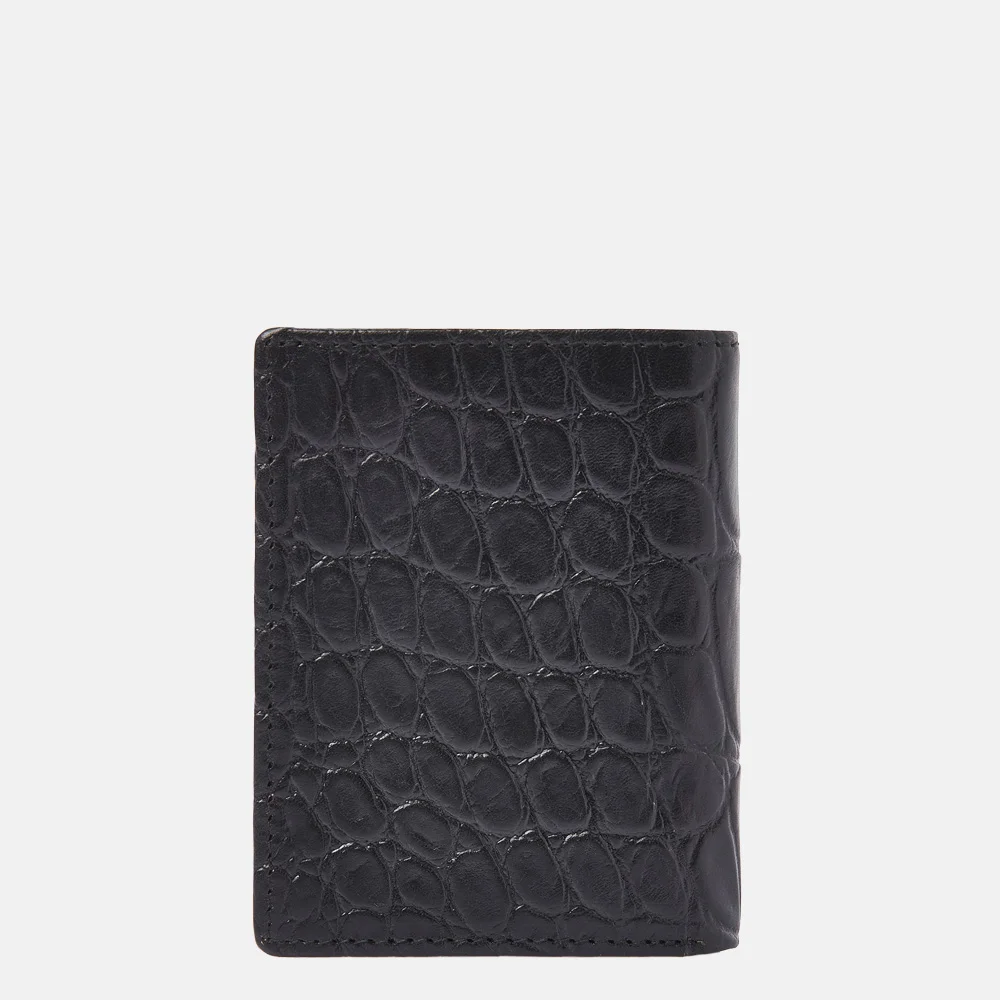 Castelijn en Beerens mini wallet pasjeshouder croco black bij Duifhuizen