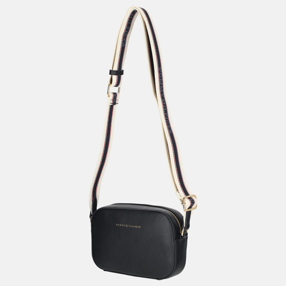Tommy Hilfiger crossbody tas space blue corp bij Duifhuizen