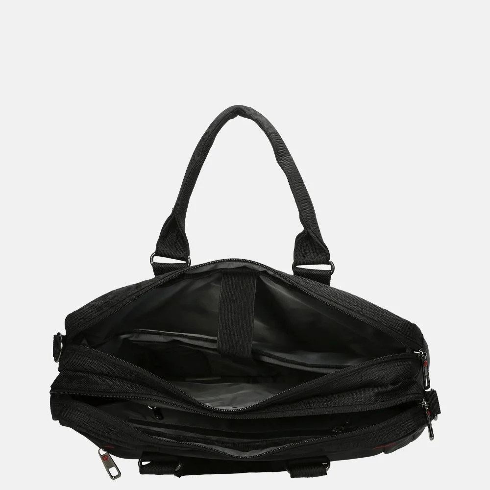 Enrico Benetti Cornell laptoptas 15 inch black bij Duifhuizen