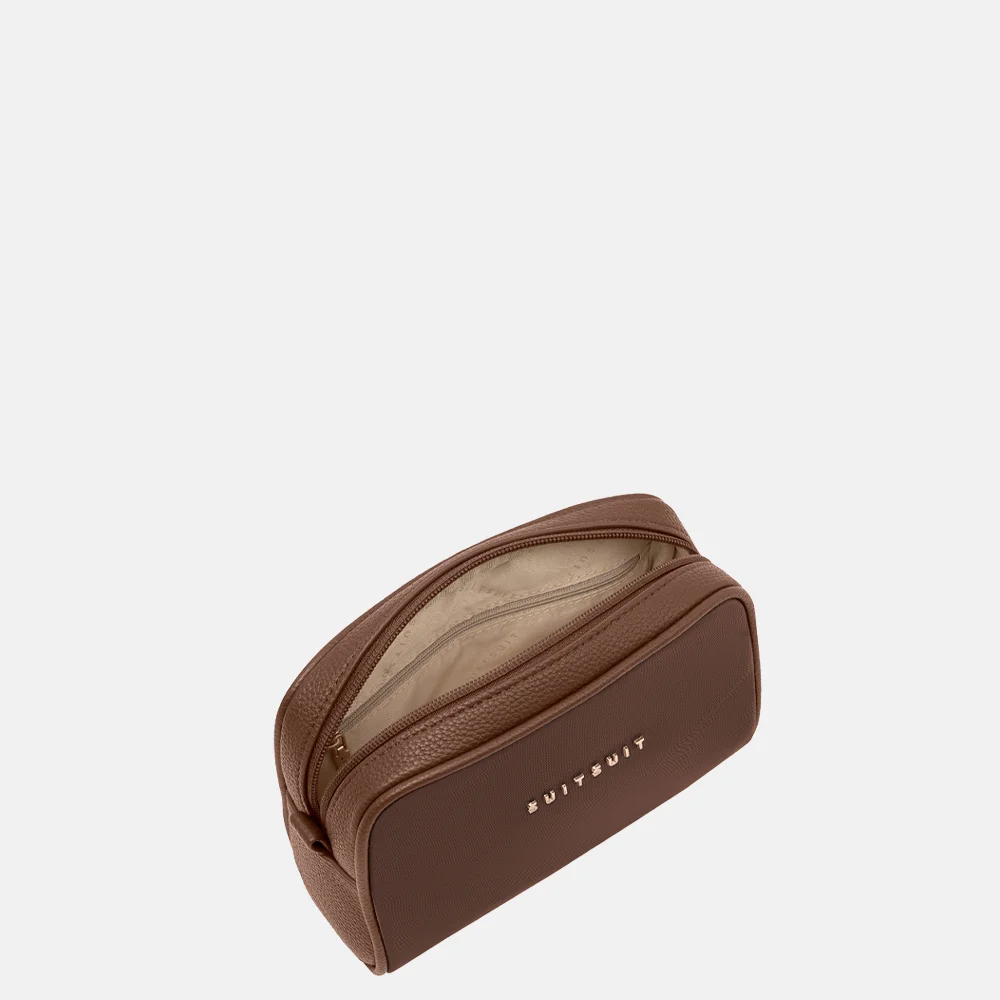 SUITSUIT Serenity Toilettas en make-up tasje set chocolade brown bij Duifhuizen