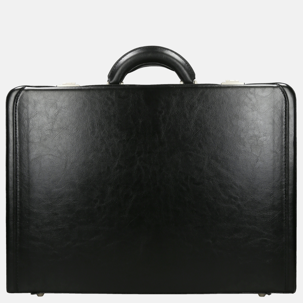 D&N lederwaren attache koffer black