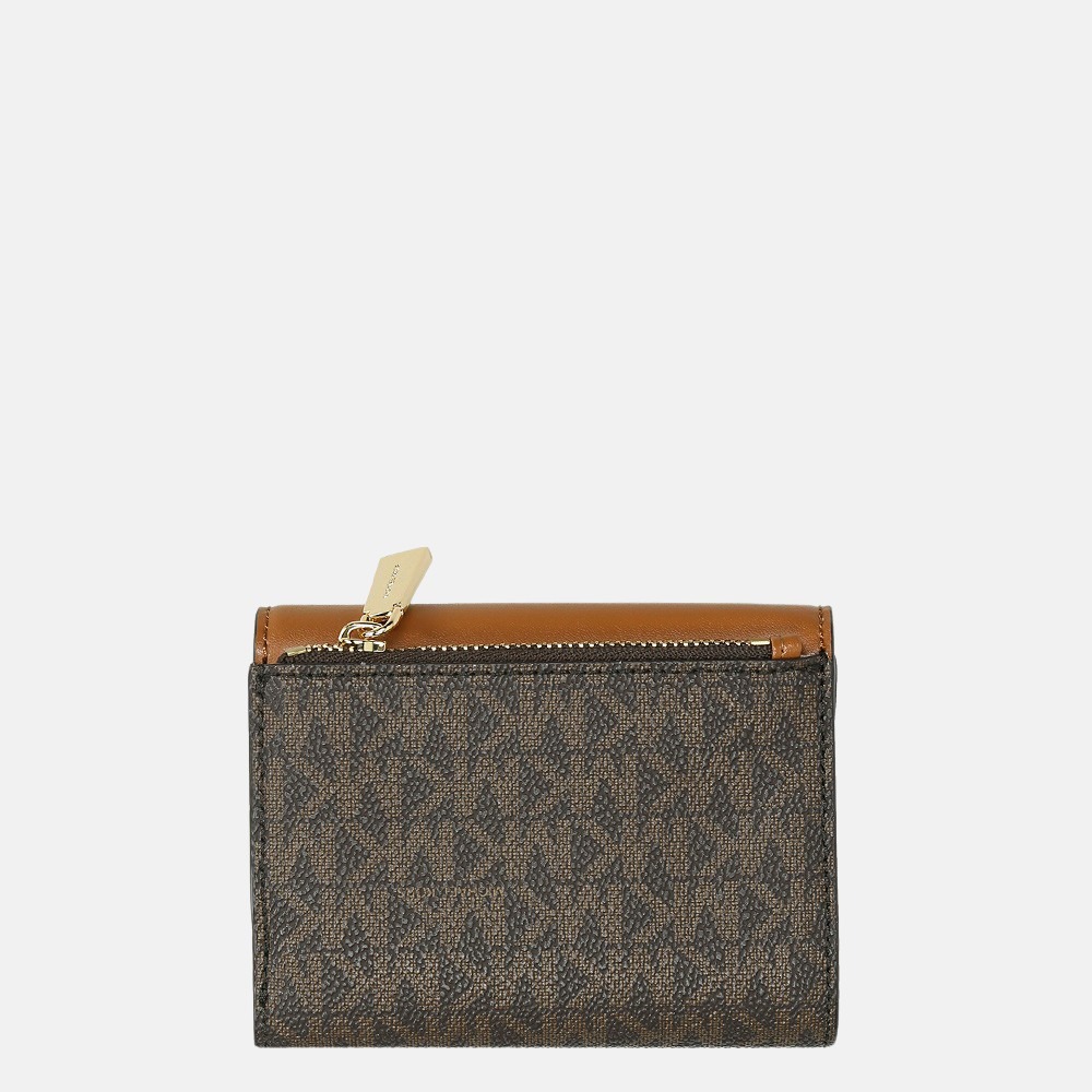 Michael Kors Carmen portemonnee brown acorn bij Duifhuizen