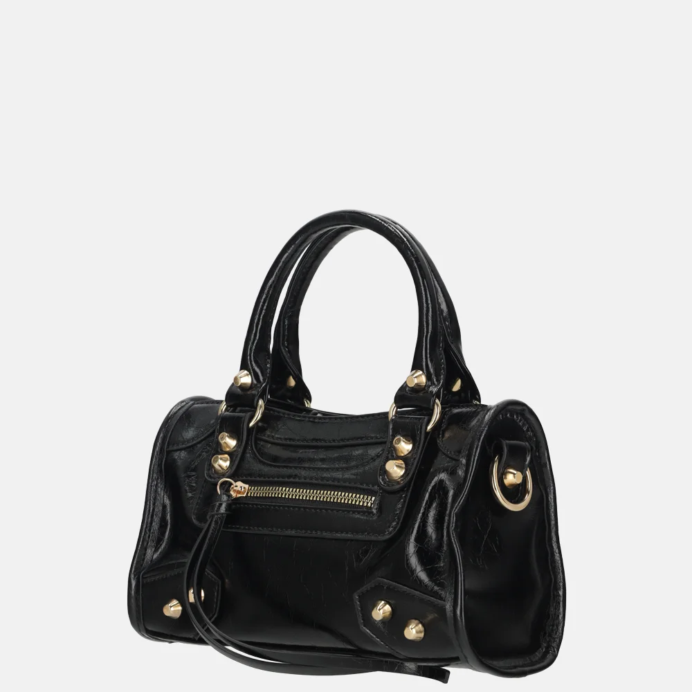Firenze handtas S studs lak black bij Duifhuizen
