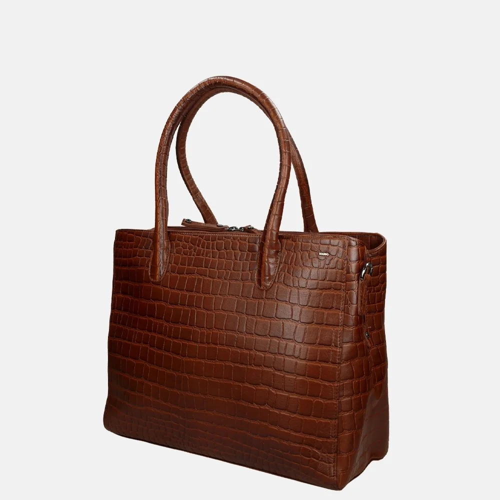 Berba Laguna shopper 15.6 inch cognac bij Duifhuizen