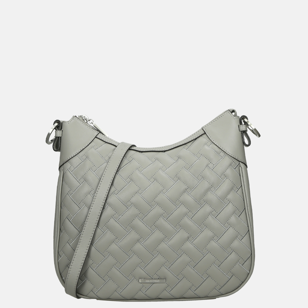 Claudio Ferrici Woven schoudertas grey