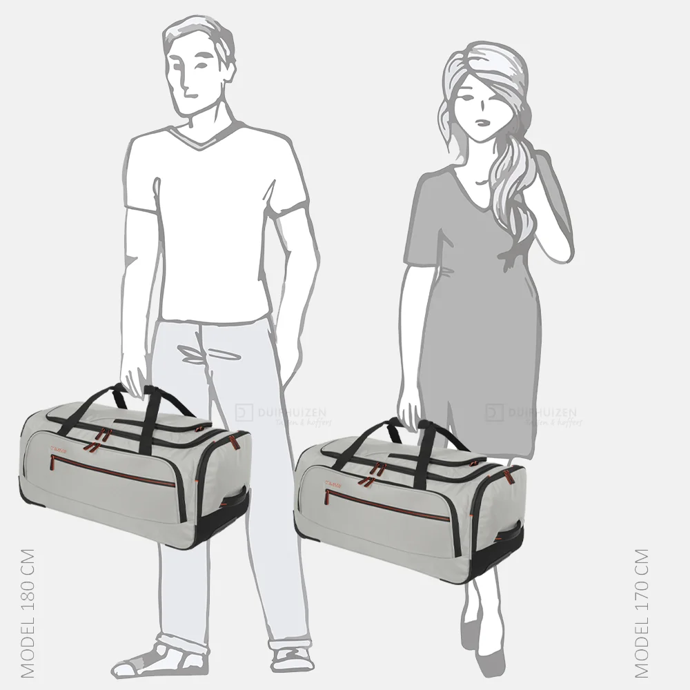 Travelite Crosslite 5.0 reistas op wielen M beige bij Duifhuizen