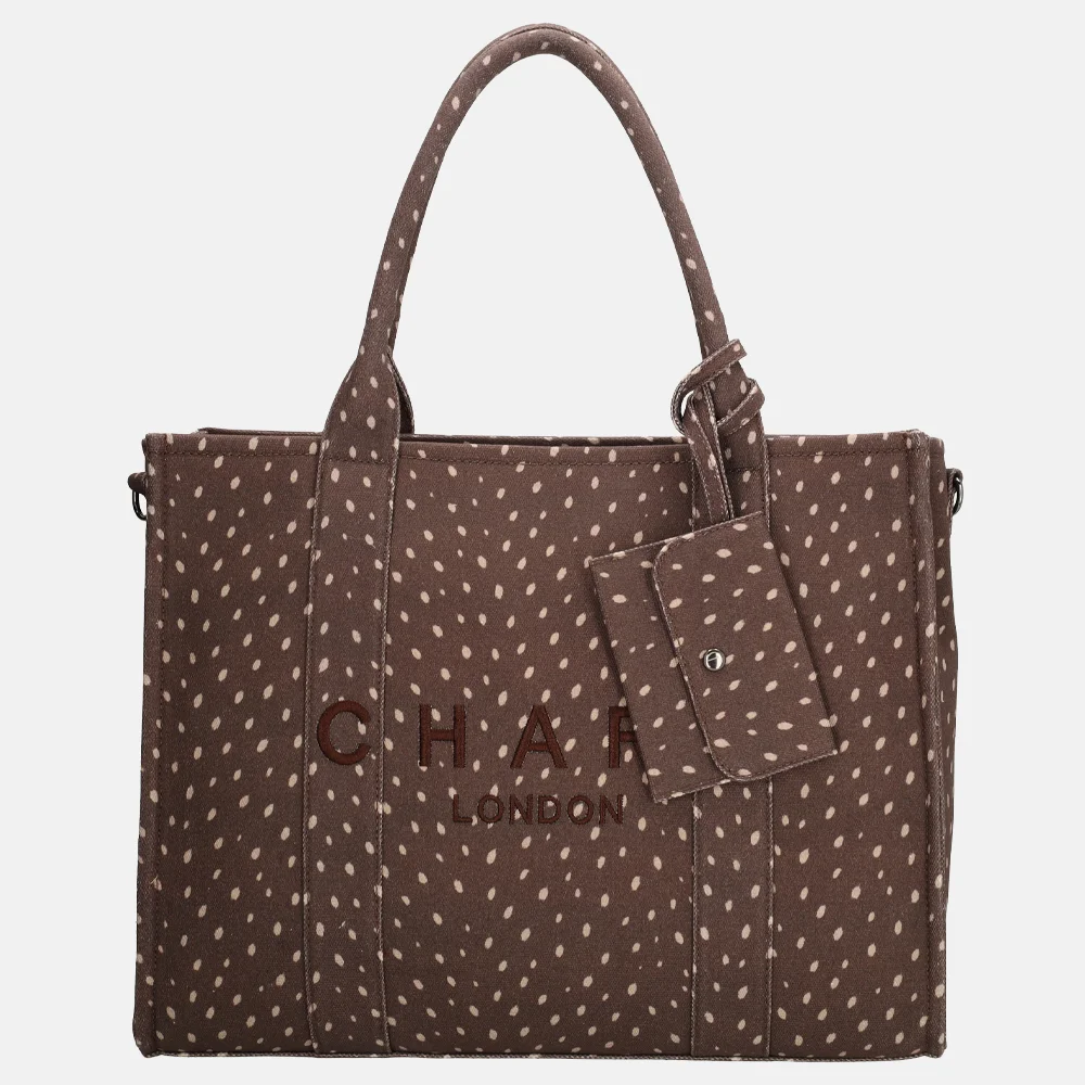 Charm London handtas met laptopvak hert bij Duifhuizen
