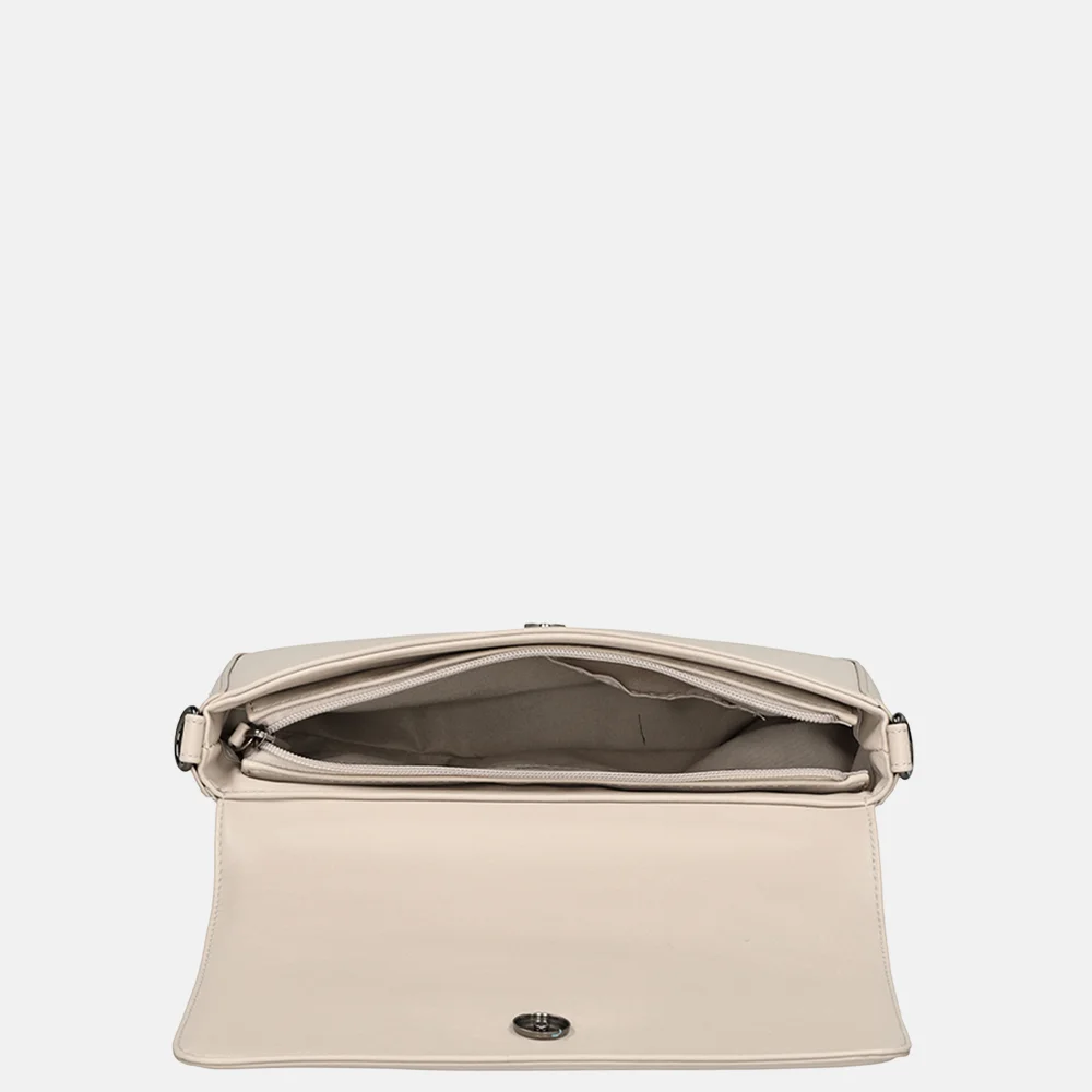 Enrico Benetti Luca crossbody tas beige bij Duifhuizen