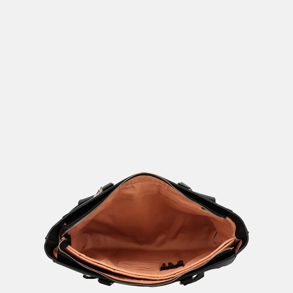 Loulou Essentiels Celine shopper met laptopvak 15.6 inch zwart bij Duifhuizen