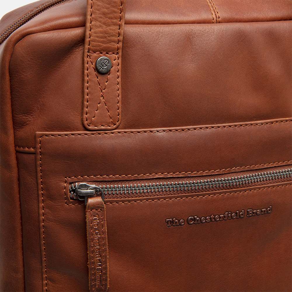 Chesterfield Honolulu rugzak 14 inch cognac bij Duifhuizen