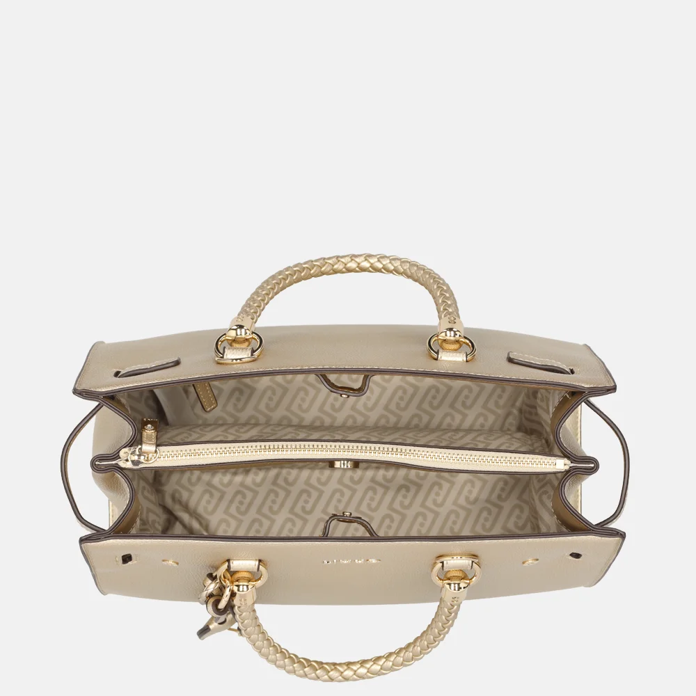 Liu Jo Manhattan tote shopper M light gold bij Duifhuizen