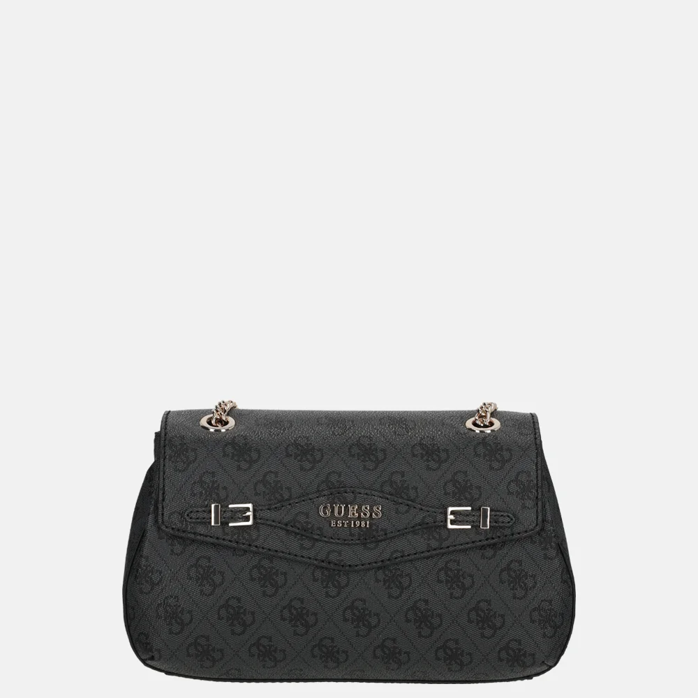 Guess Katya crossbody tas coal logo bij Duifhuizen