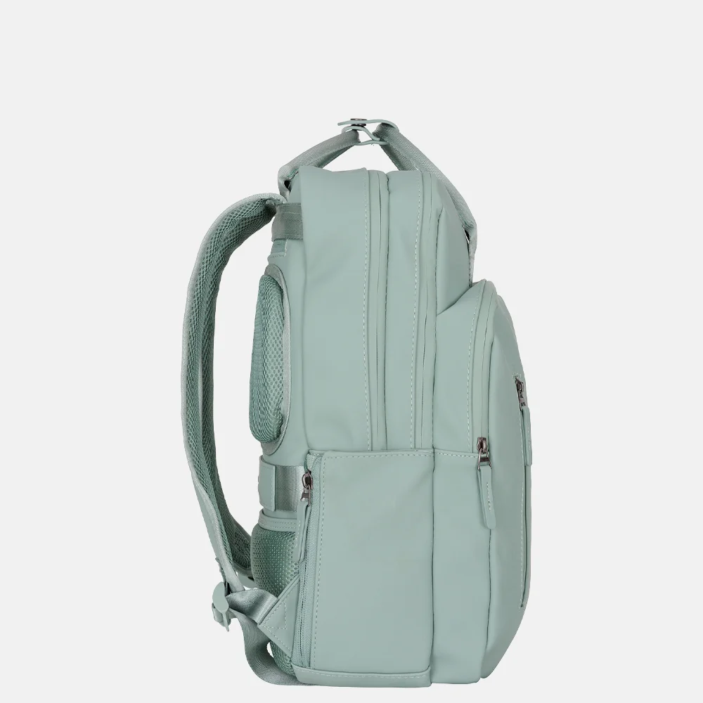 New Rebels William rugzak 15.6 inch salie groen bij Duifhuizen