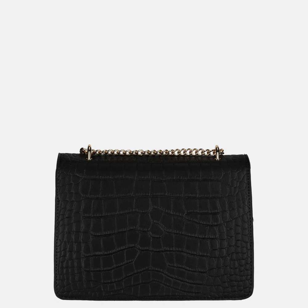Firenze crossbody tas croco black bij Duifhuizen