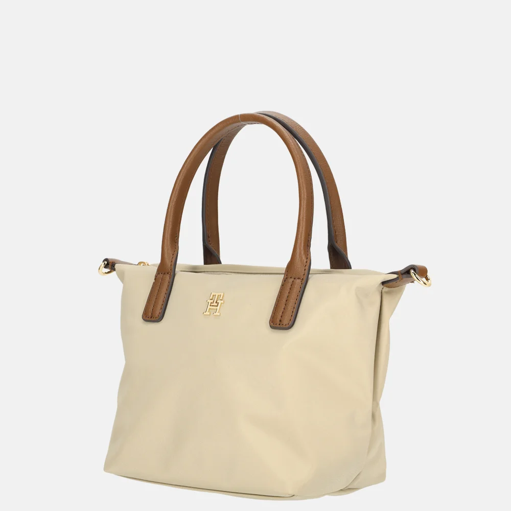 Tommy Hilfiger Popette tote handtas mini Sandalwood bij Duifhuizen