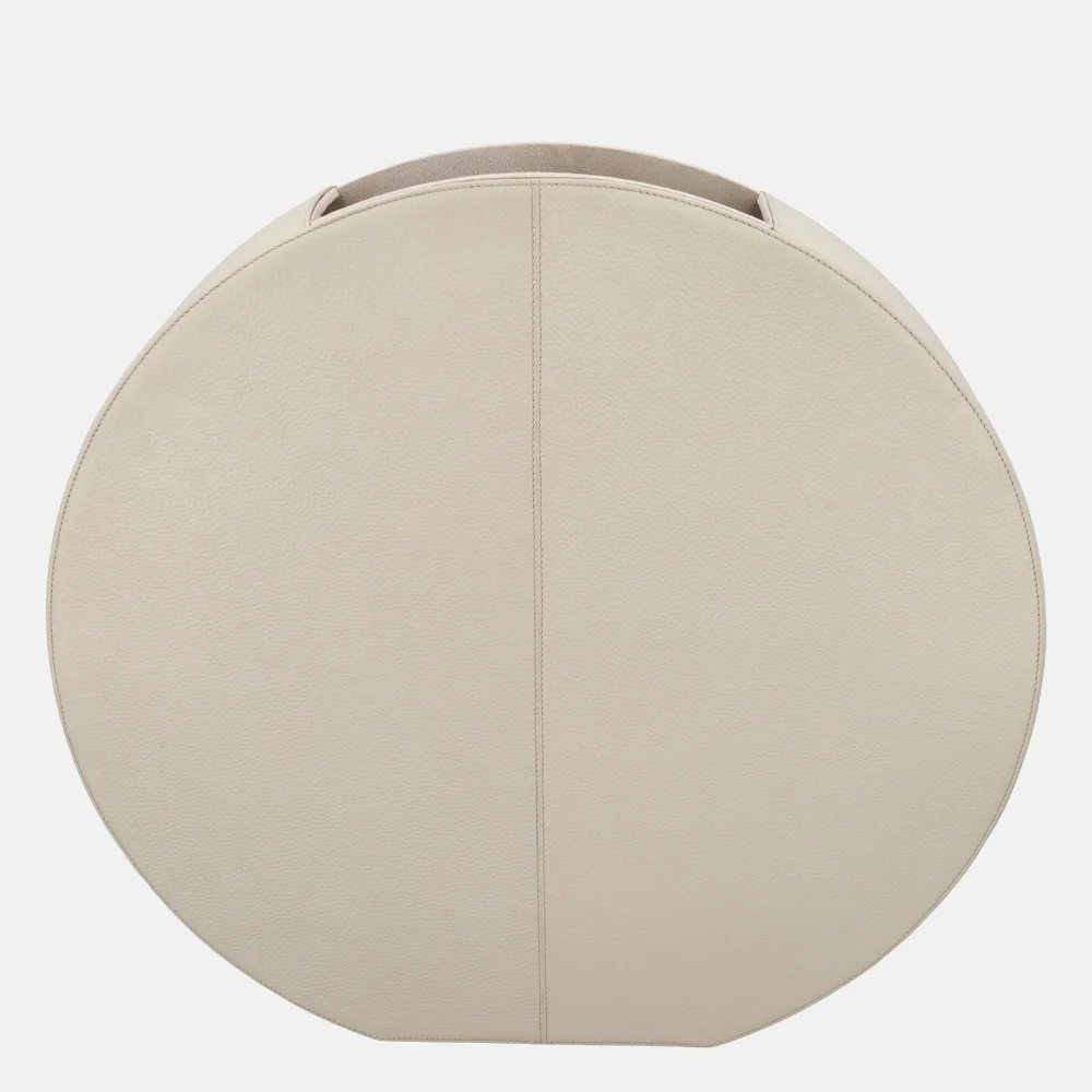 Chamada leren vaas effen large beige