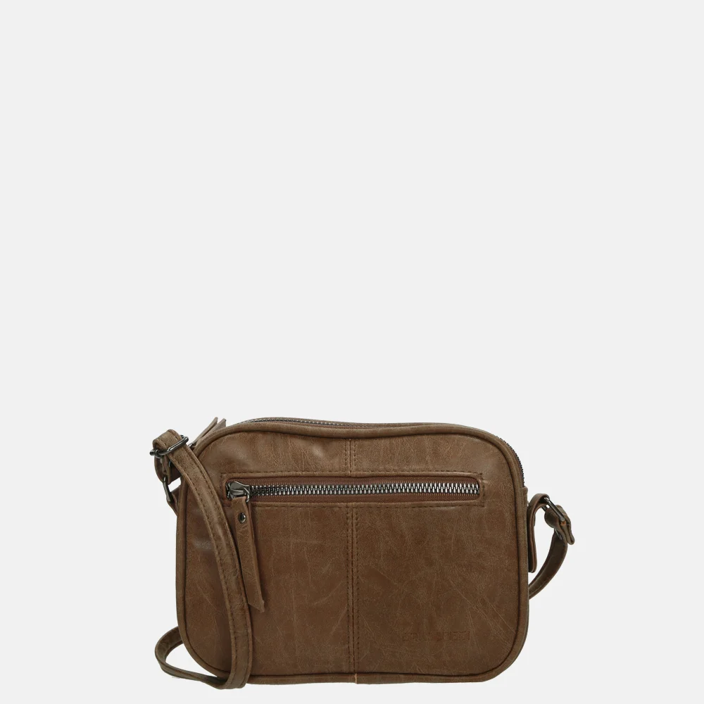 Enrico Benetti Zoë crossbody tas camel bij Duifhuizen