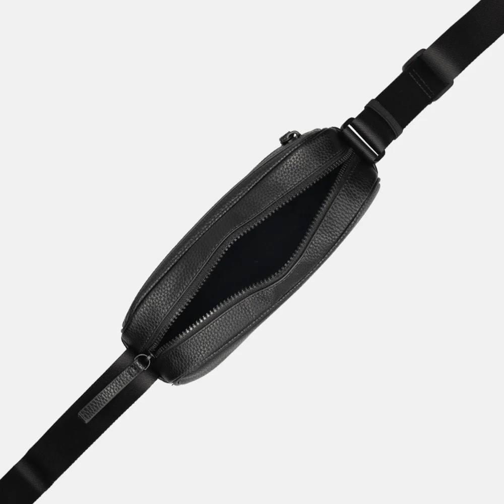 Tommy Hilfiger Essential Reporter crossbody tas black bij Duifhuizen