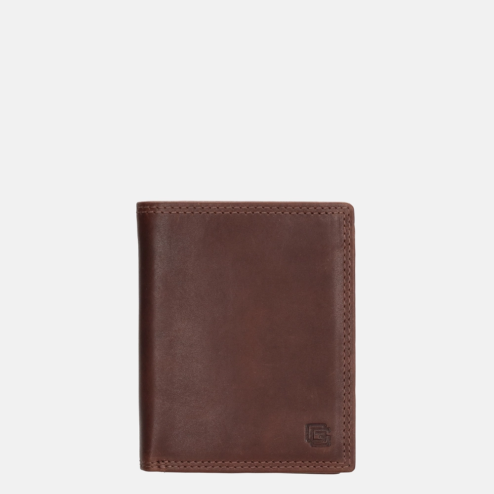 Gio Gini billfold brown bij Duifhuizen