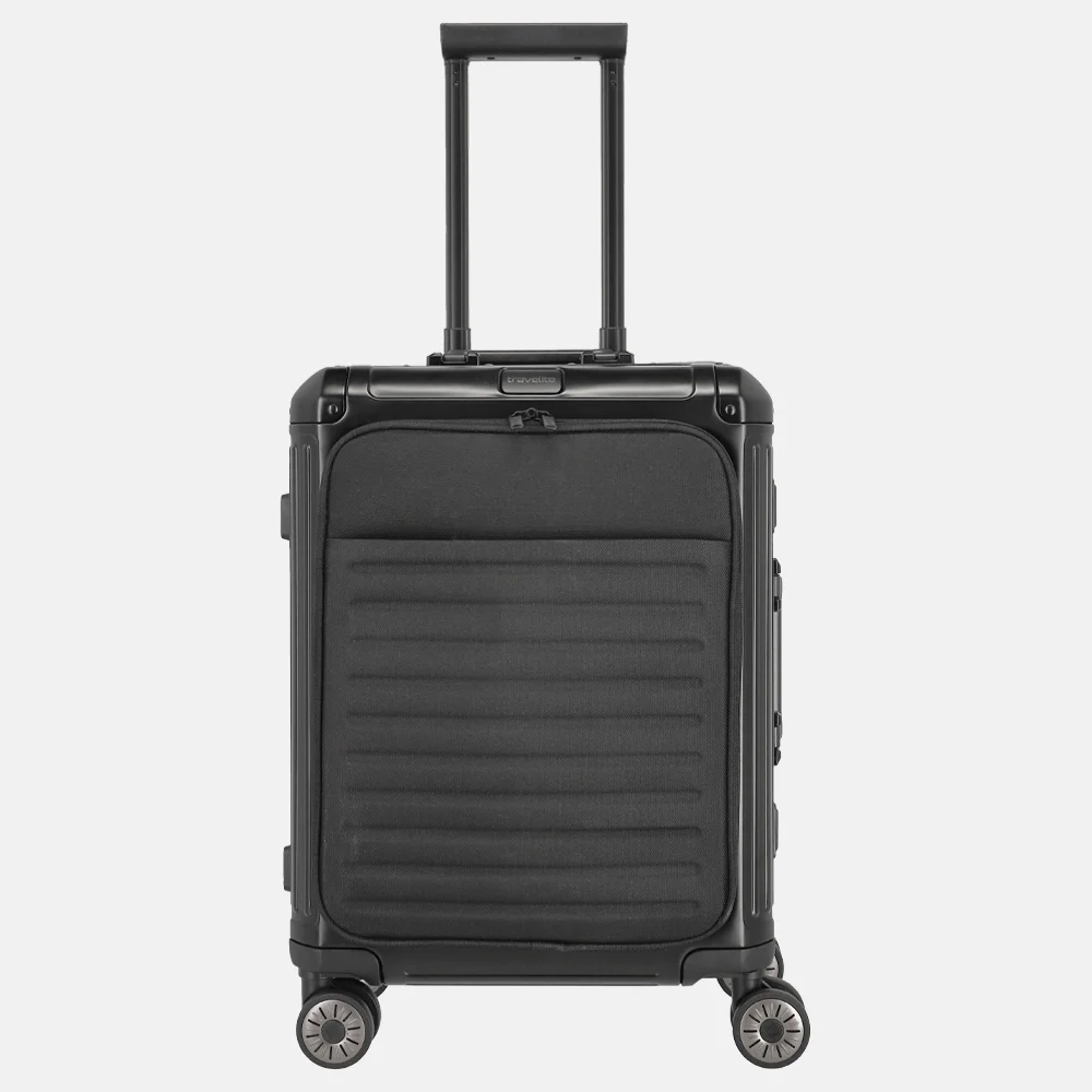 Travelite Next Frontpocket handbagage koffer 55 cm black bij Duifhuizen