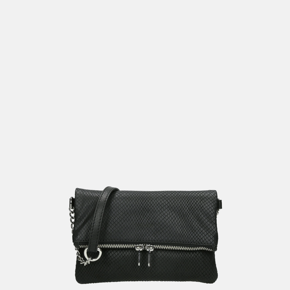 Loulou Essentiels Queen crossbody tas black bij Duifhuizen