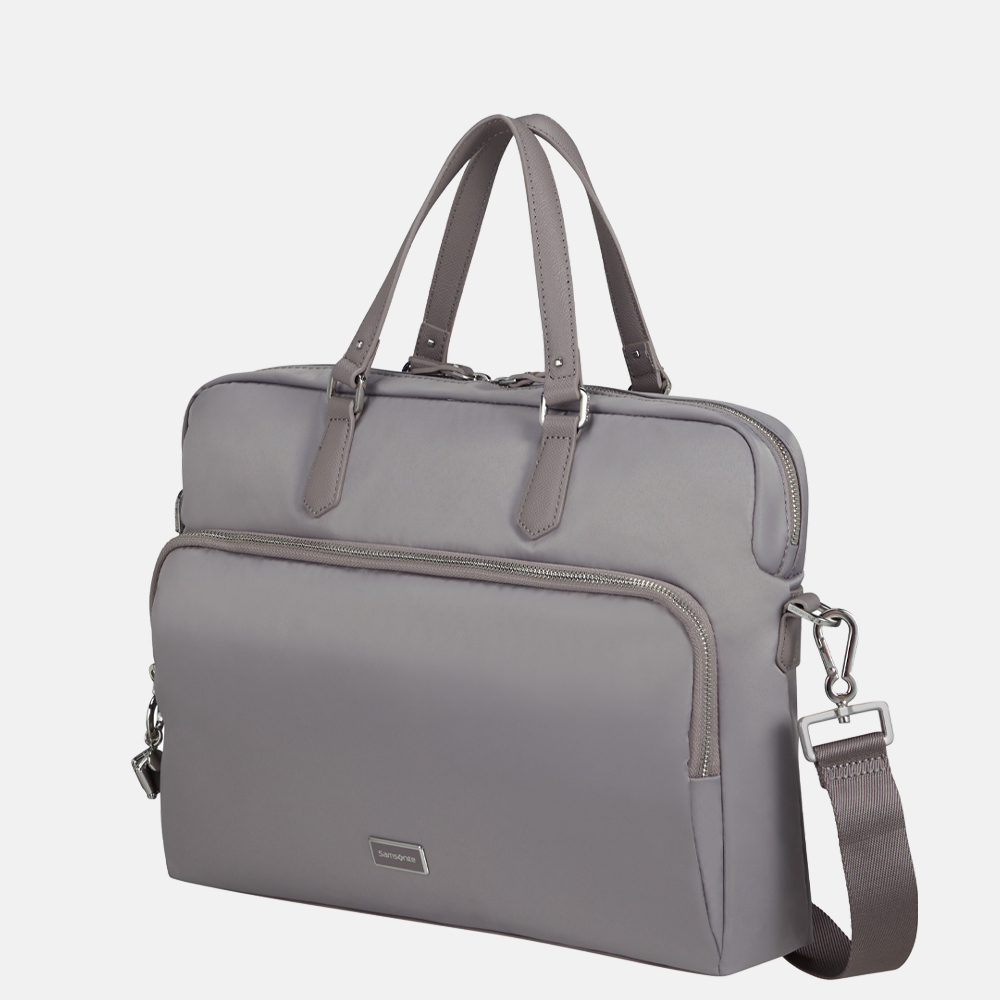 Samsonite Karissa Biz 2.0 laptoptas 15.6 inch lilac grey bij Duifhuizen