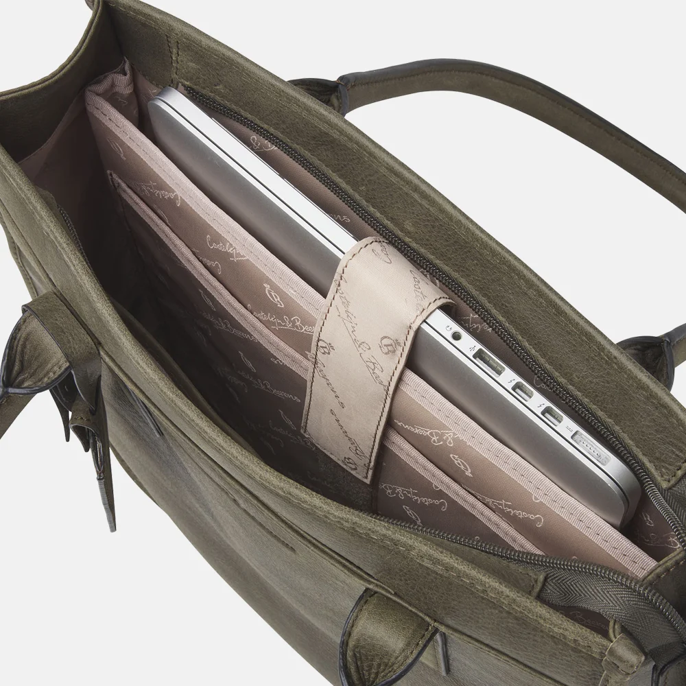 Castelijn en Beerens Carisma laptoptas 15.6 inch groen bij Duifhuizen