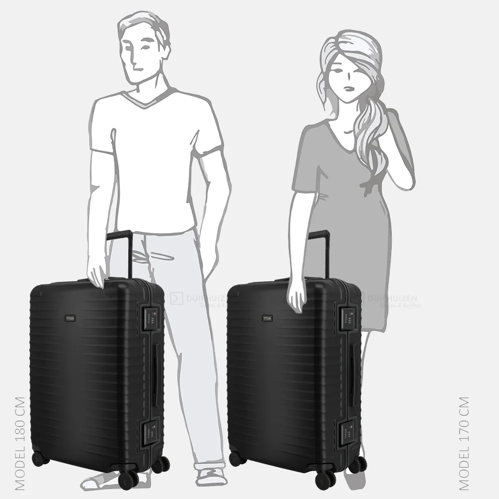 Titan Overseas reiskoffer 75 cm nightshade black bij Duifhuizen