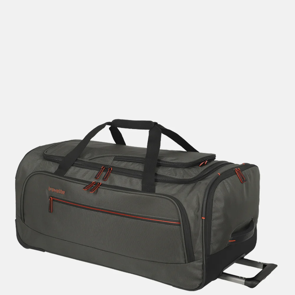 Travelite Crosslite 5.0 reistas op wielen M dark olive bij Duifhuizen