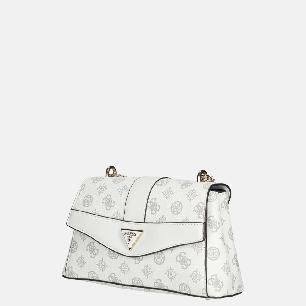 Guess Dorys crossbody tas white logo bij Duifhuizen
