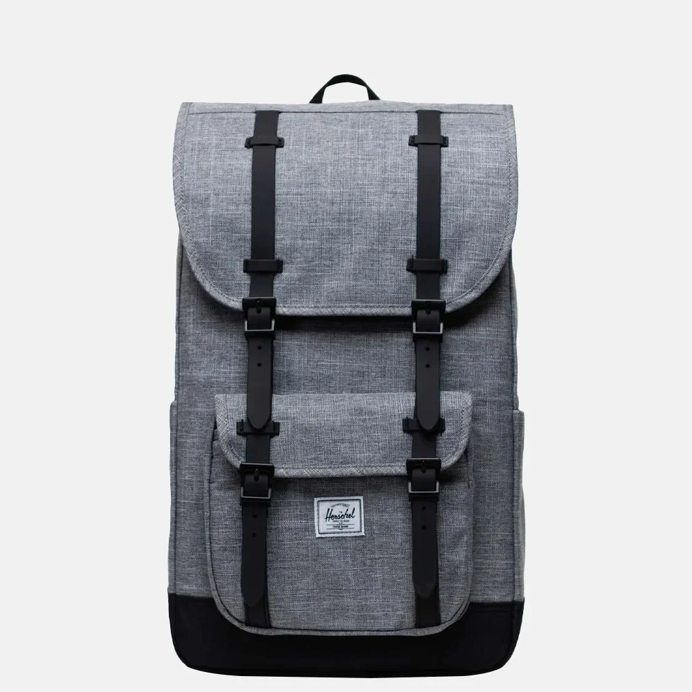 Herschel Little America rugzak 16 inch Raven Crosshatch bij Duifhuizen