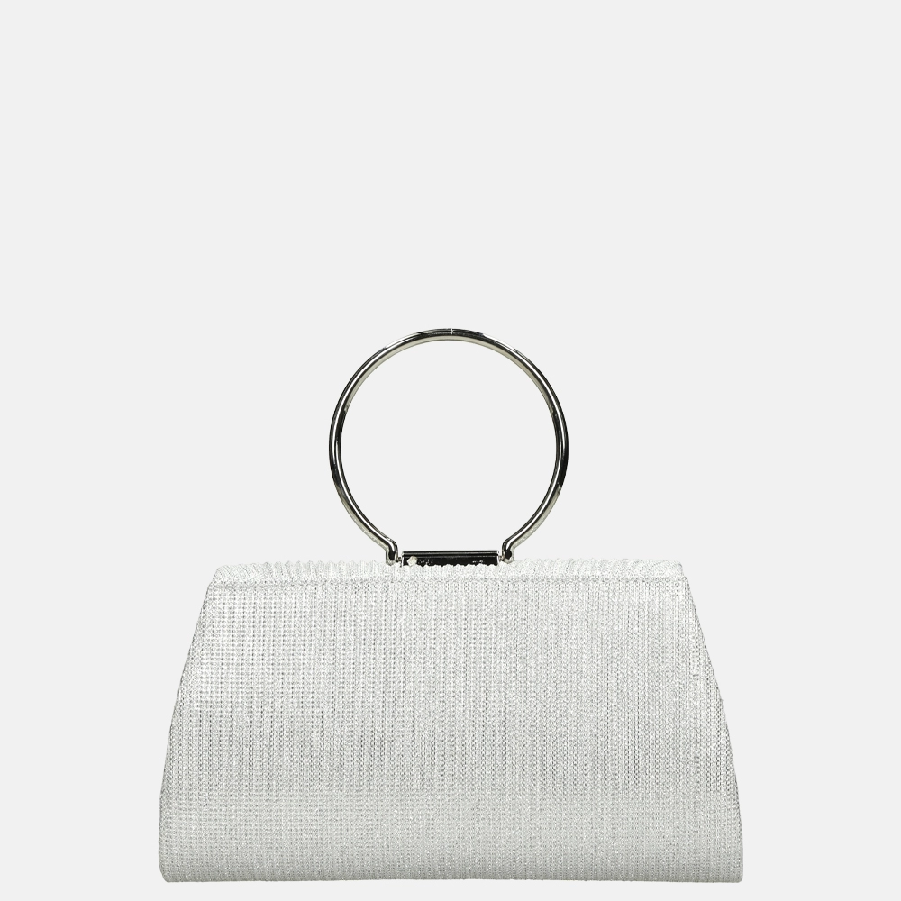Firenze ring clutch glitter silver bij Duifhuizen