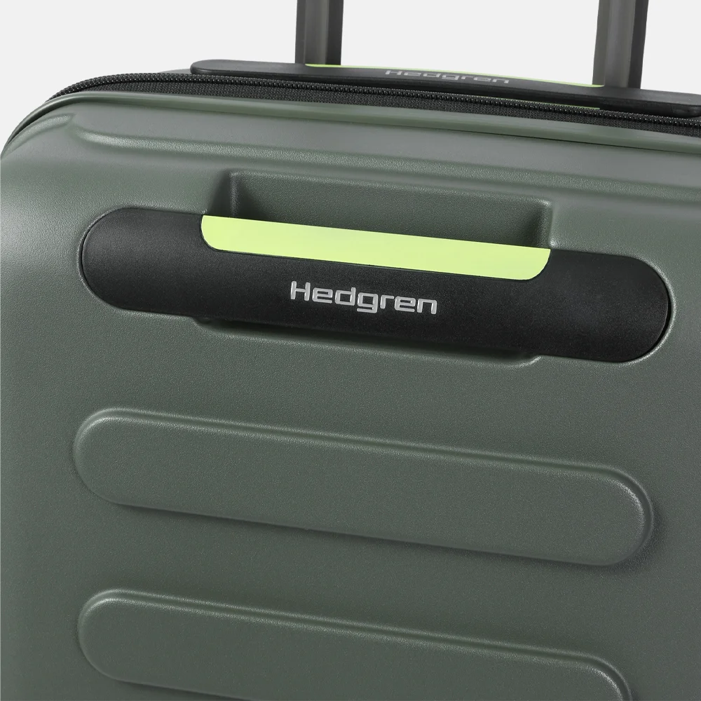 Hedgren Comby spinner handbagage koffer 55 cm olive bij Duifhuizen