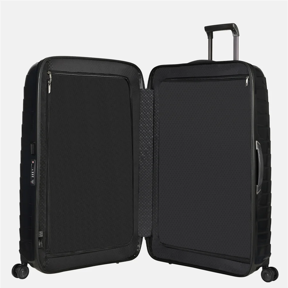 Samsonite Proxis spinner reiskoffer 81 cm black bij Duifhuizen