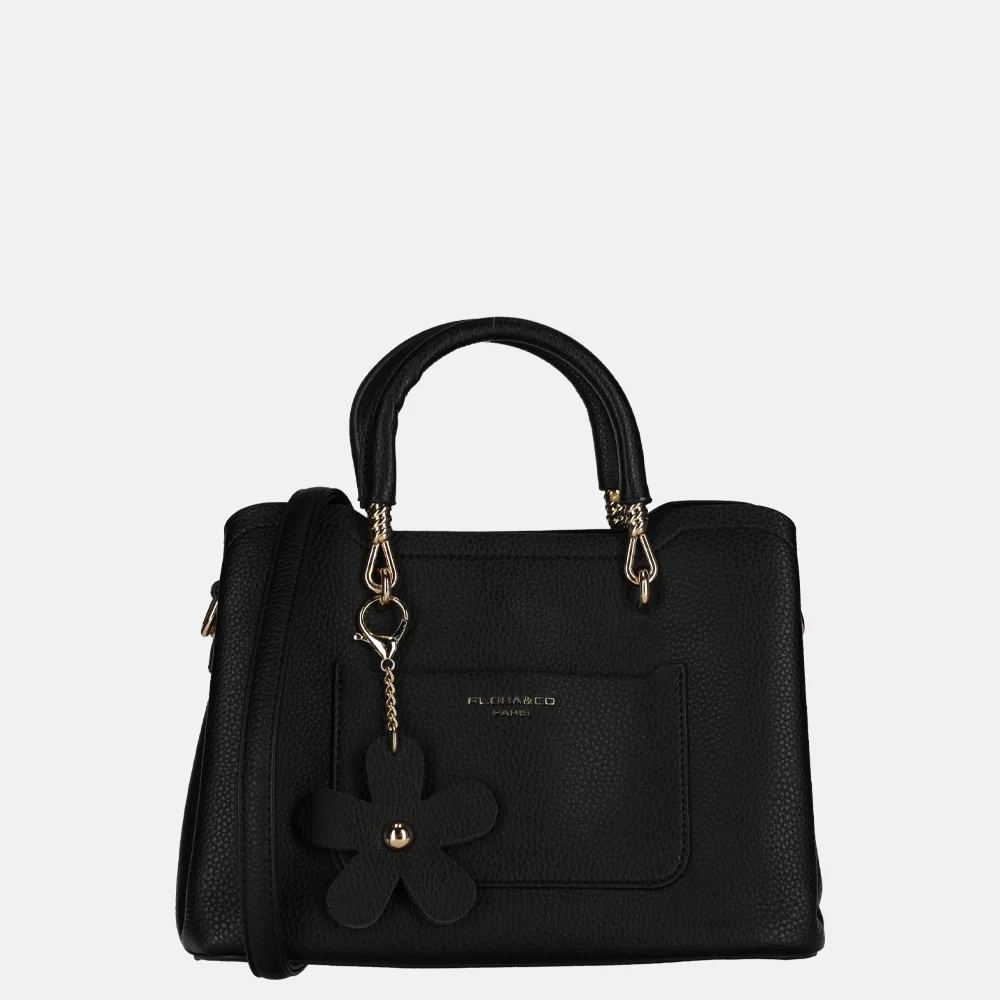 Flora & Co handtas M noir bij Duifhuizen