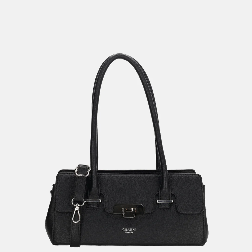 Charm London Soho schoudertas classic zwart