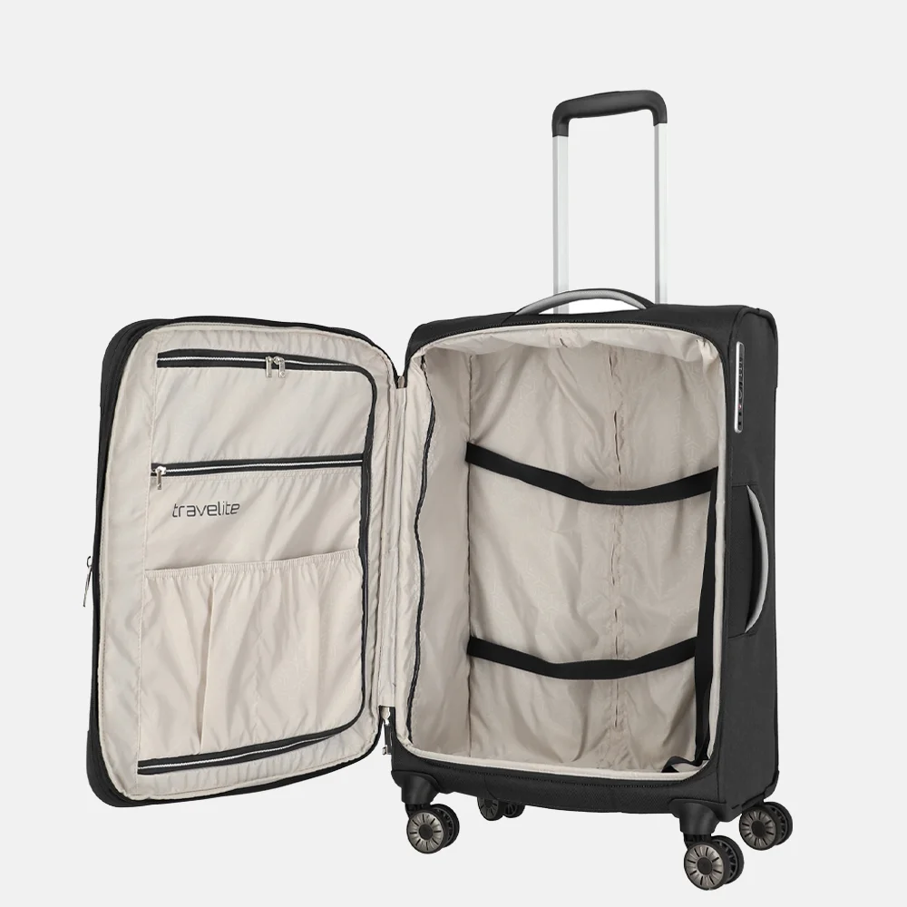 Travelite Miigo koffer 67 cm black bij Duifhuizen