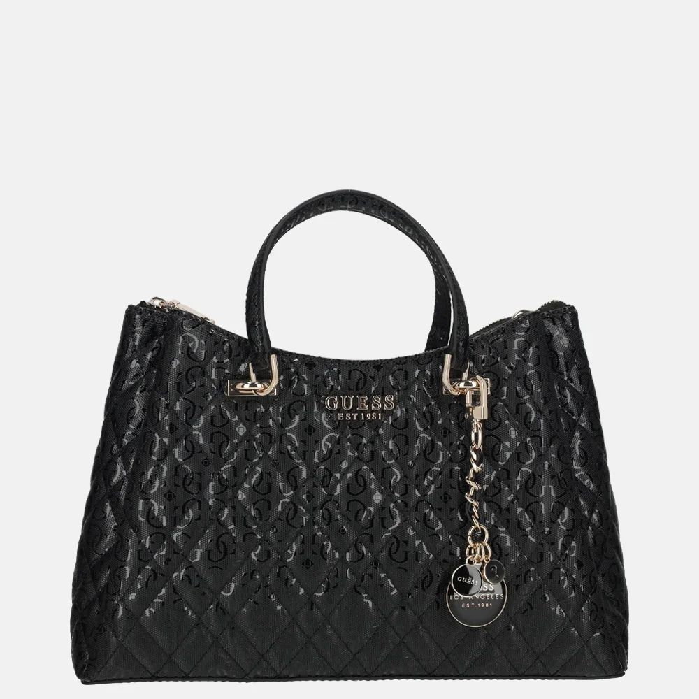 Guess Girlfriend satchel schoudertas Black bij Duifhuizen