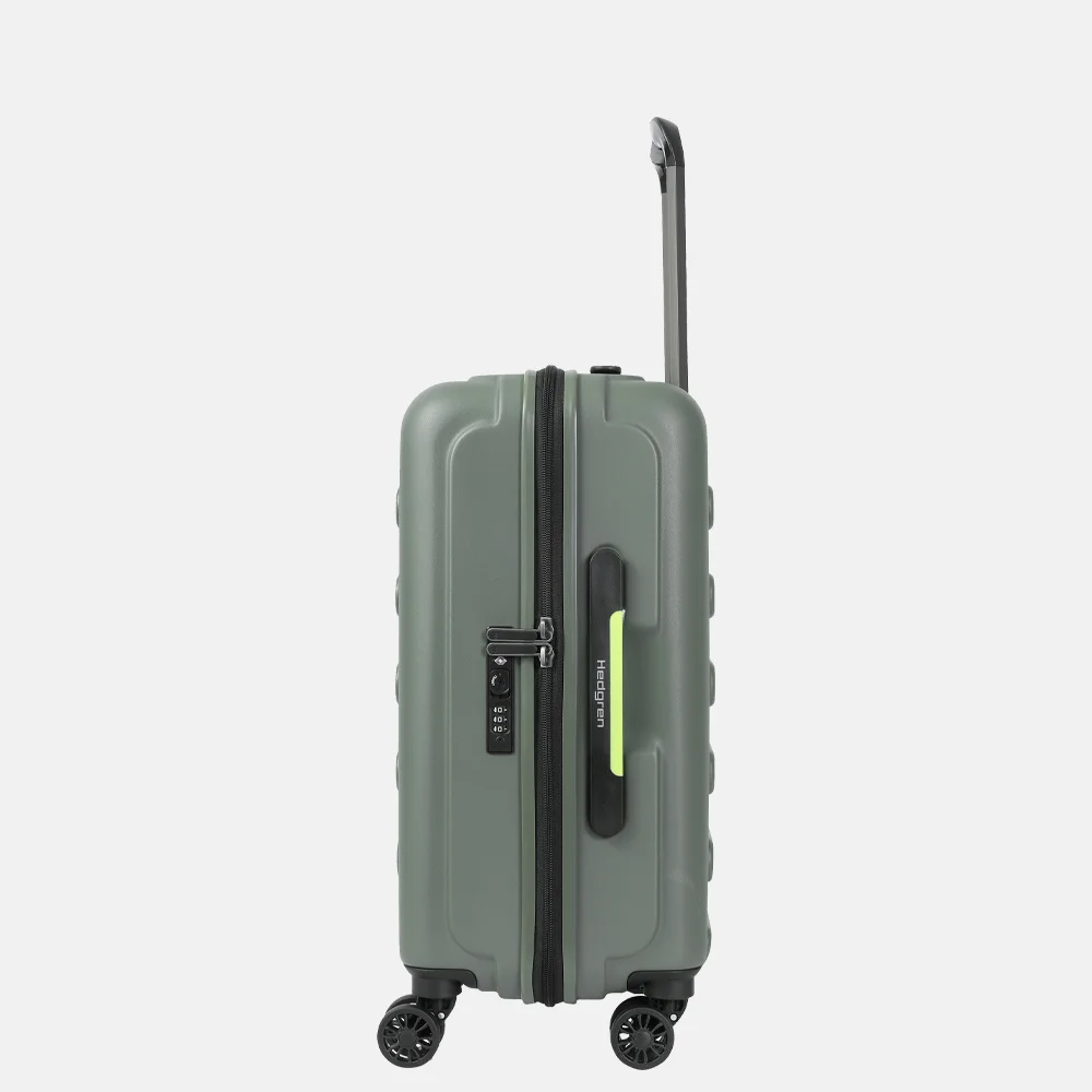 Hedgren Comby spinner handbagage koffer 55 cm olive bij Duifhuizen