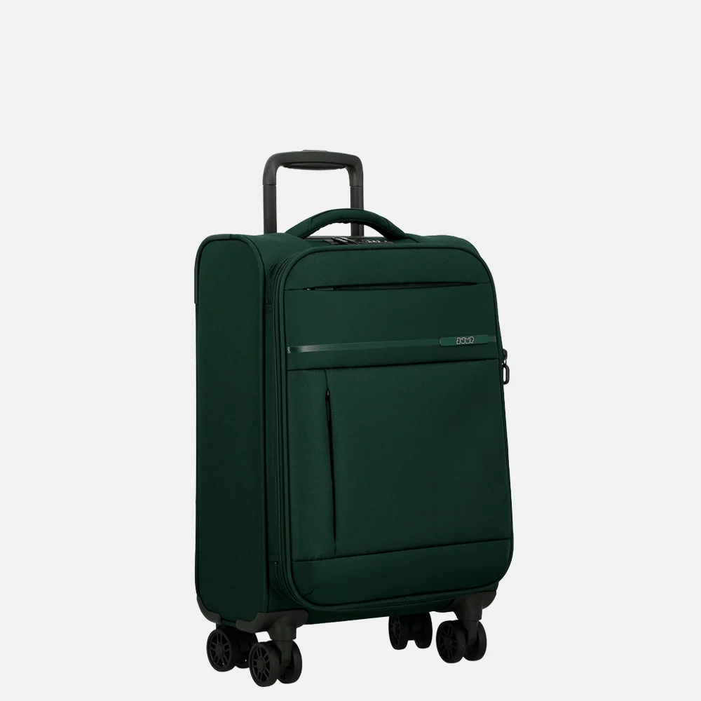 Jump Monthelys Souple Spinner 55cm Handbagage Koffer Donkergroen bij Duifhuizen