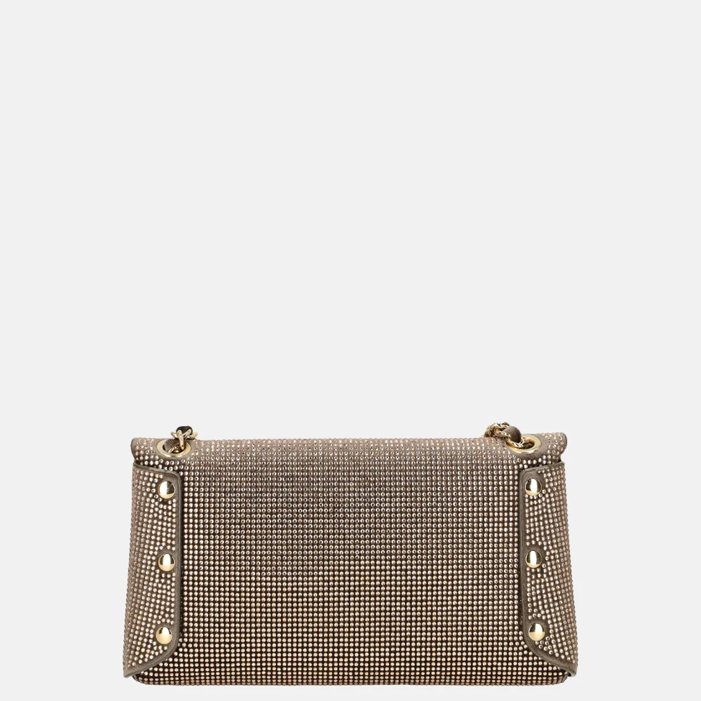 Flora & Co clutch strass champagne bij Duifhuizen