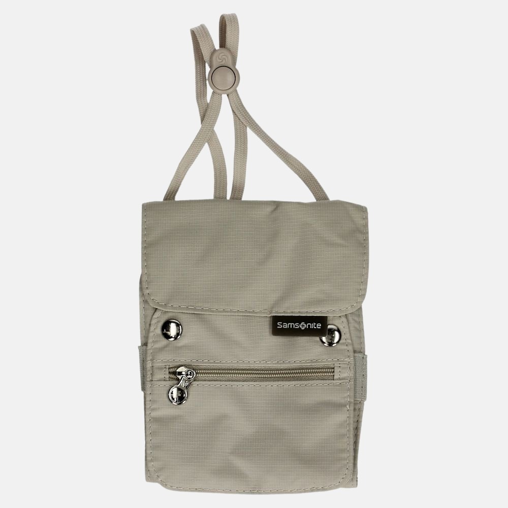 Samsonite halstasje Kangaroo beige bij Duifhuizen