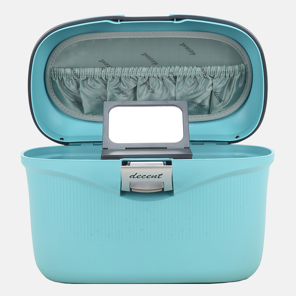 Decent beautycase lichtblauw bij Duifhuizen
