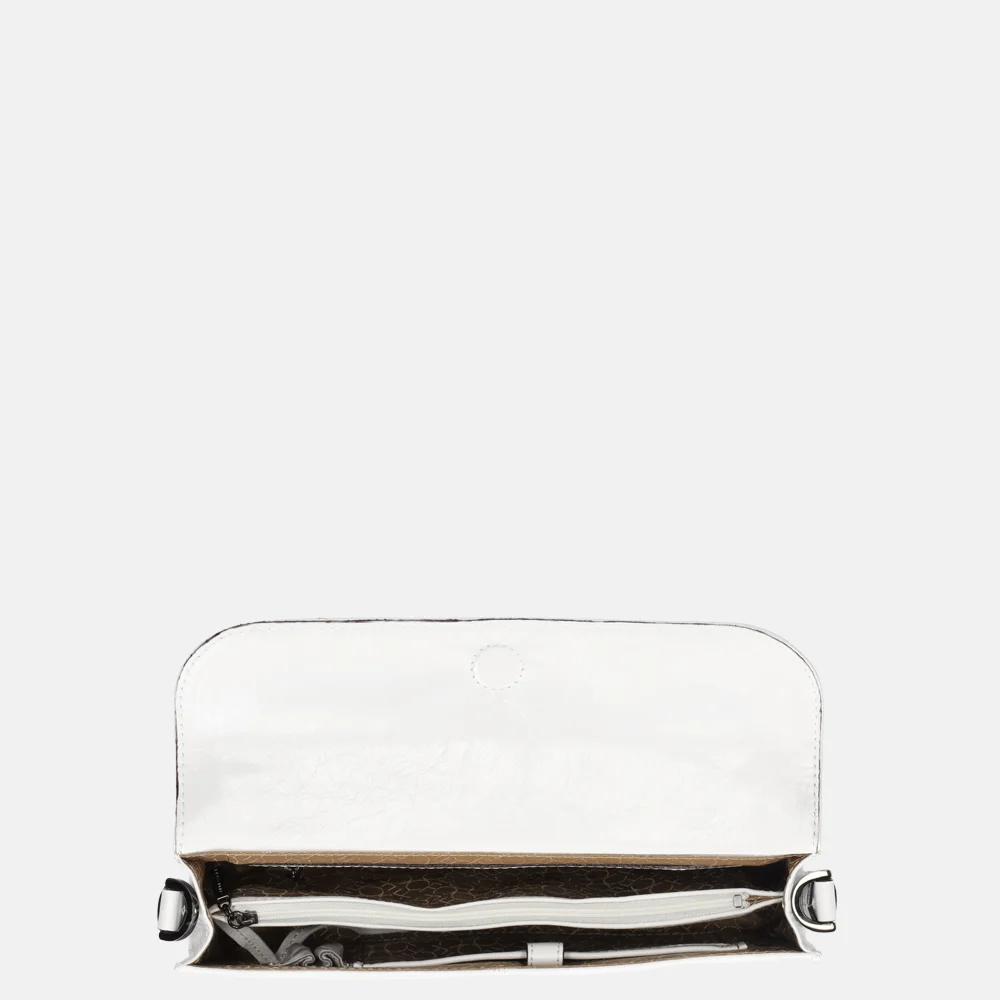 Claudio Ferrici crossbody tas white bij Duifhuizen