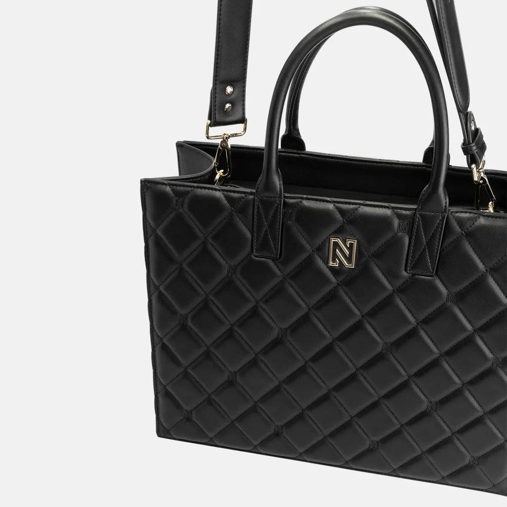 Nikkie Mayda diamand shopper black bij Duifhuizen