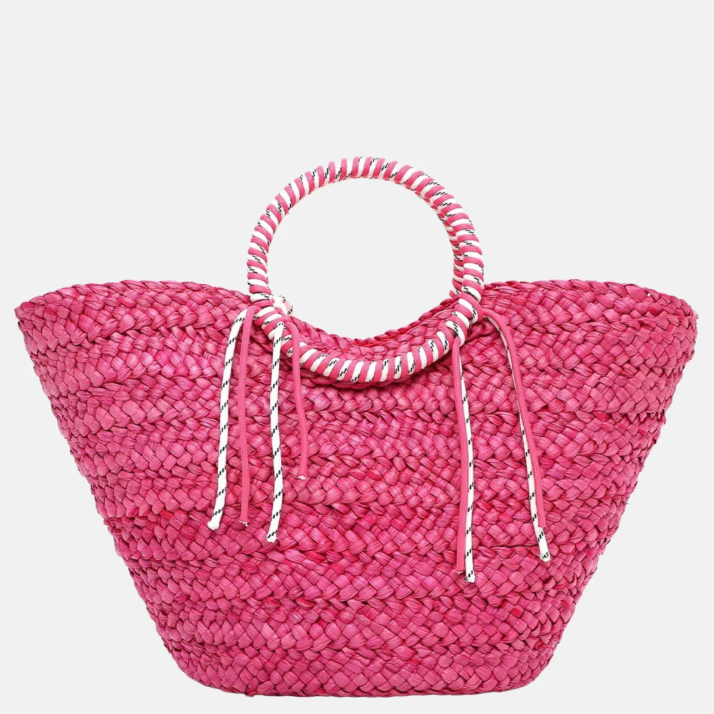 Emily & Noah Jolanda handtas riet pink