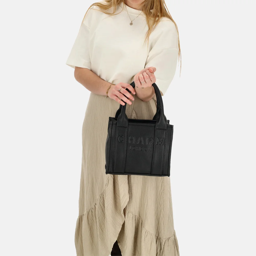 Charm London shopper S zwart bij Duifhuizen